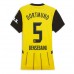 Maillot de foot Borussia Dortmund Ramy Bensebaini #5 Domicile vêtements Femmes 2024-25 Manches Courtes